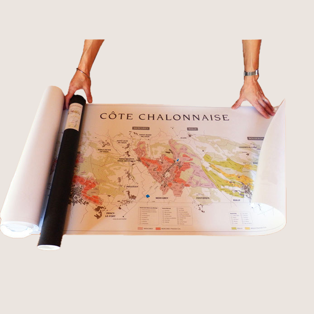 Carte murale de la Côte Chalonnaise