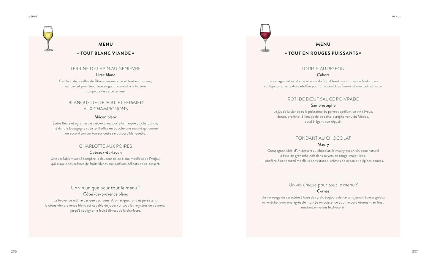 Wine and food pairings in 2500