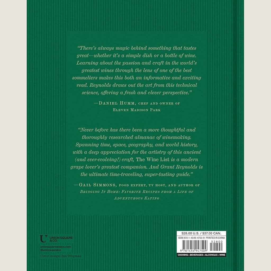 The Wine List: Stories and Tasting Notes behind the World's Most Remarkable Bottles
