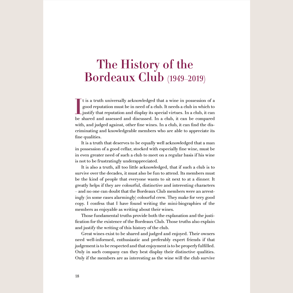 The Bordeaux Club: The Seventy-Year Story of Great Wines and the Friends Who Shared Them