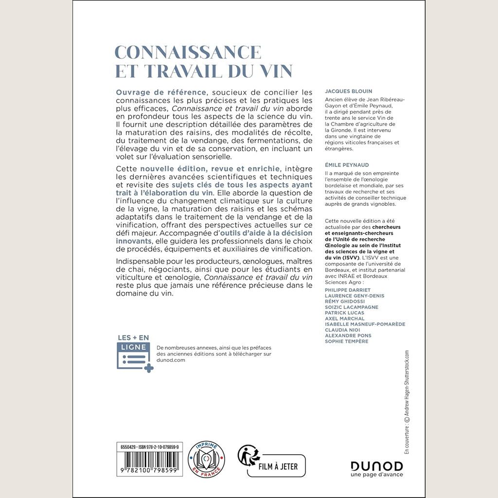Connaissance et travail du vin - 6e édition