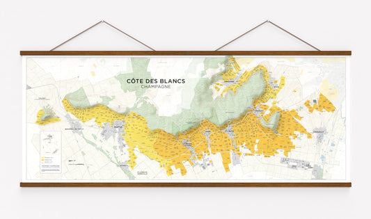 Côte des Blancs Carte