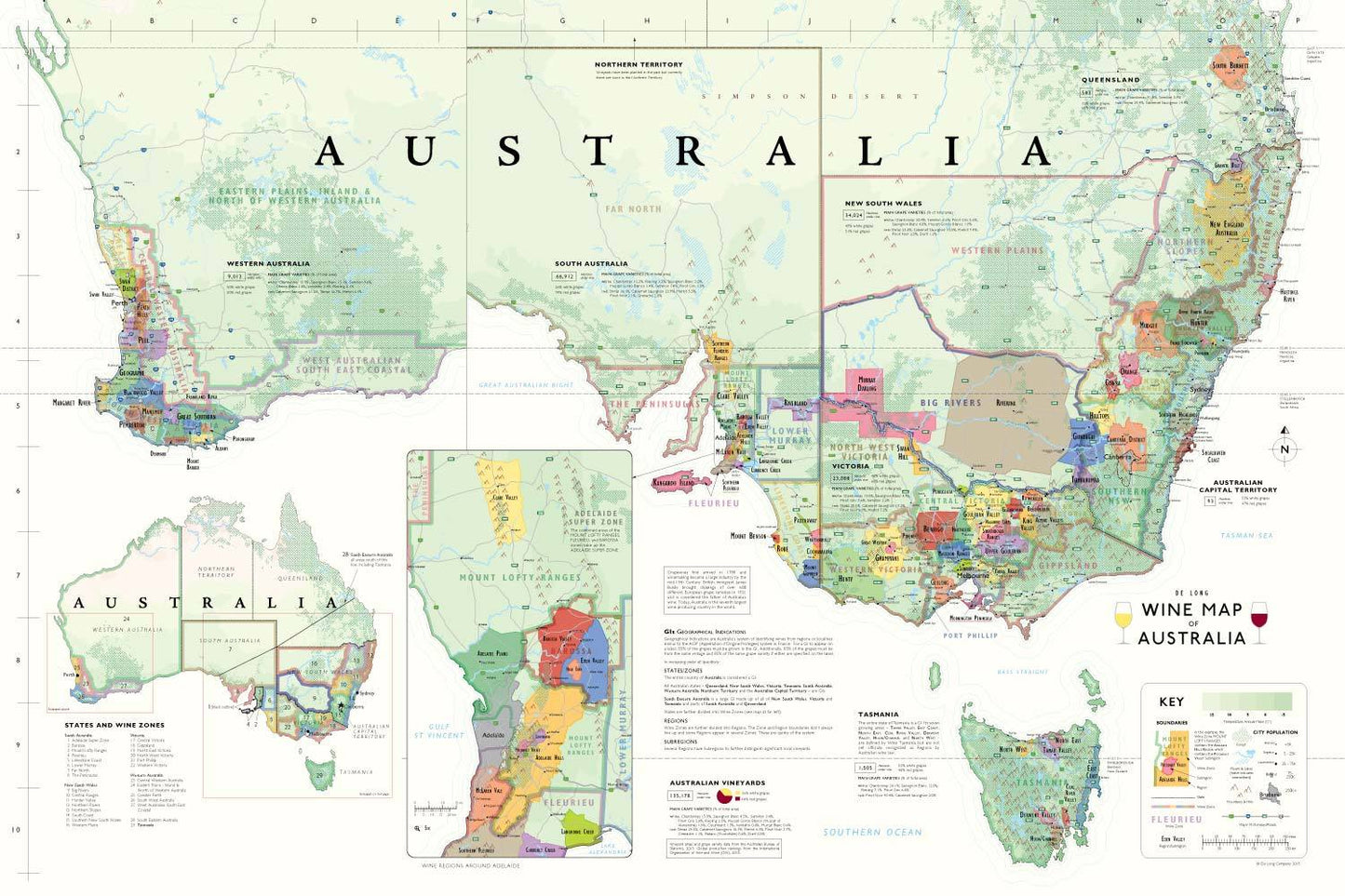 Wine maps of the world