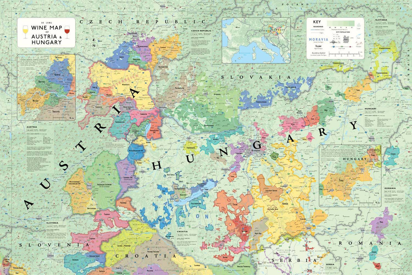 Wine maps of the world