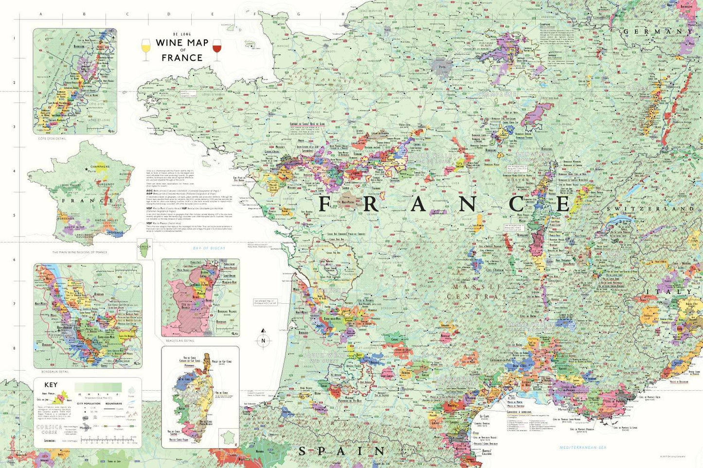 Wine maps of the world