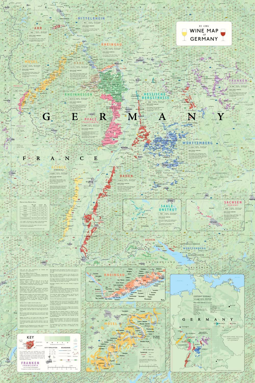 Wine maps of the world