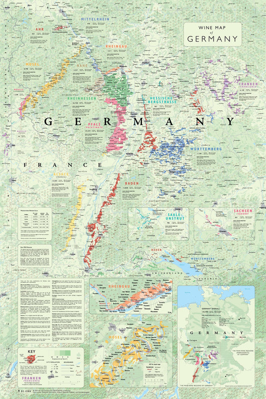 Wine map of Germany