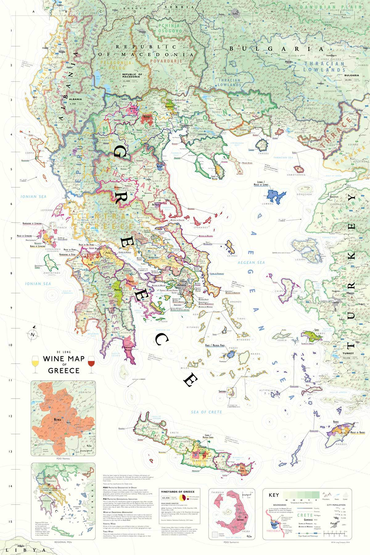 Wine maps of the world