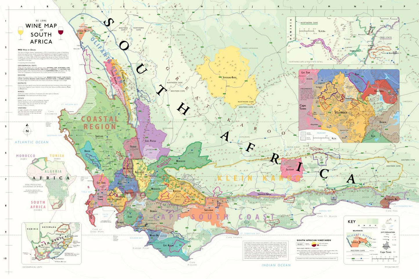 Wine maps of the world