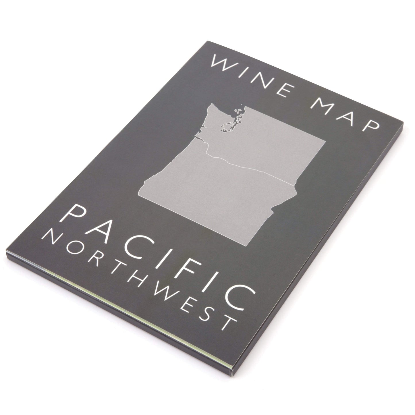 Wine map of the Pacific Northwest, bookshelf edition