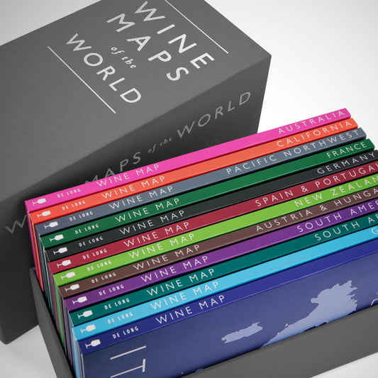 Cartes des vins du monde, format coffret