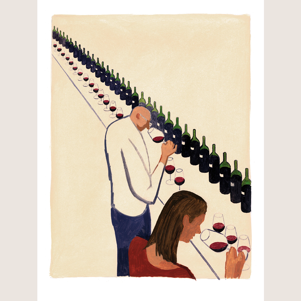 Diagonal tasting