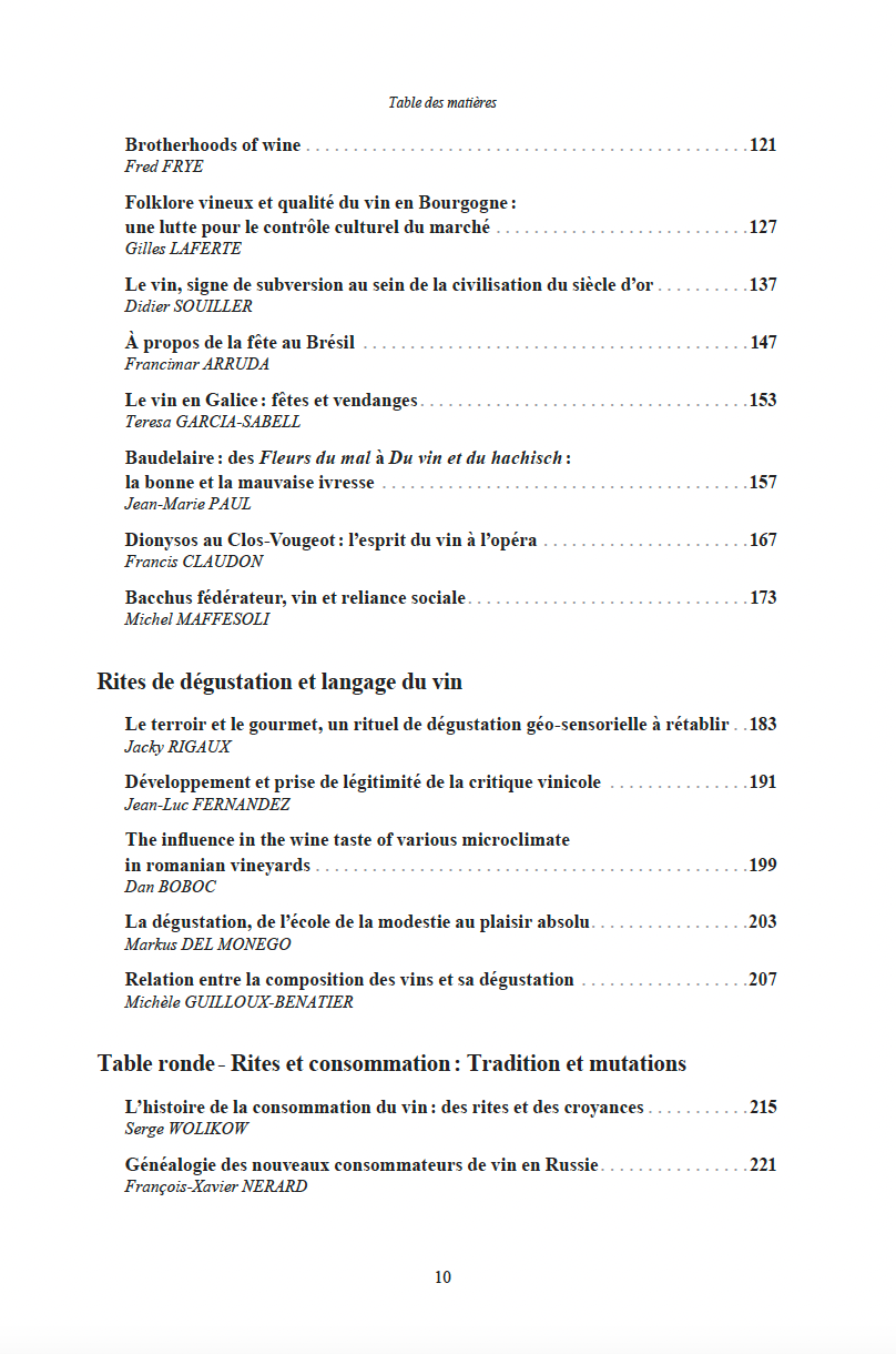 Rencontres du Clos-Vougeot – “Wine and Rites” (2007)