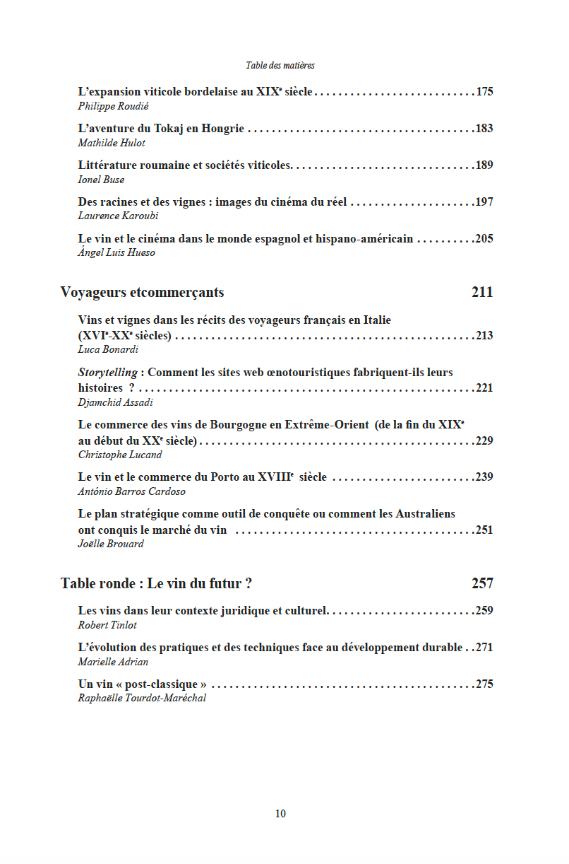 Rencontres du Clos-Vougeot – “Vine, Wine and Human Adventures” (2008)