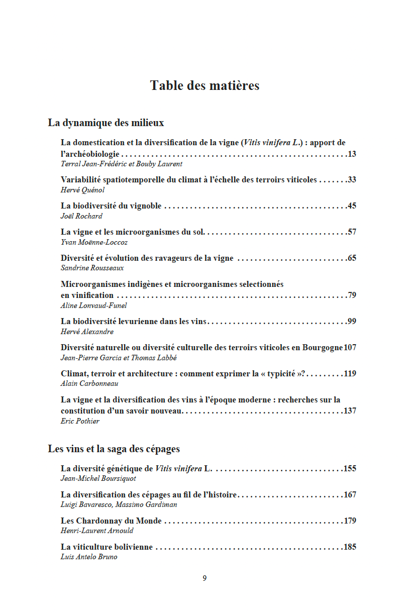 Rencontres du Clos-Vougeot – “Vines, wines: games and challenges of diversity” (2011)