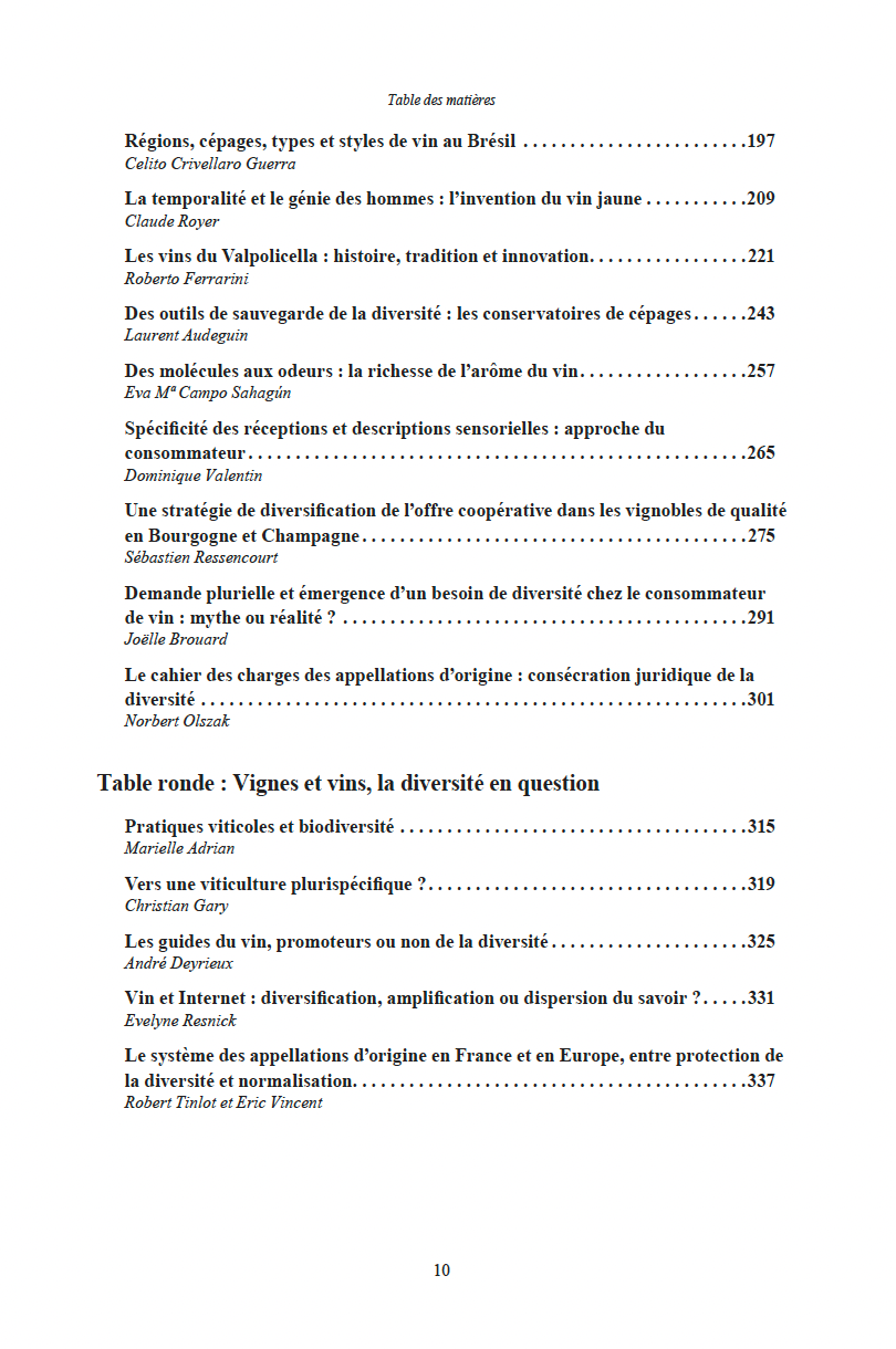 Rencontres du Clos-Vougeot – “Vines, wines: games and challenges of diversity” (2011)