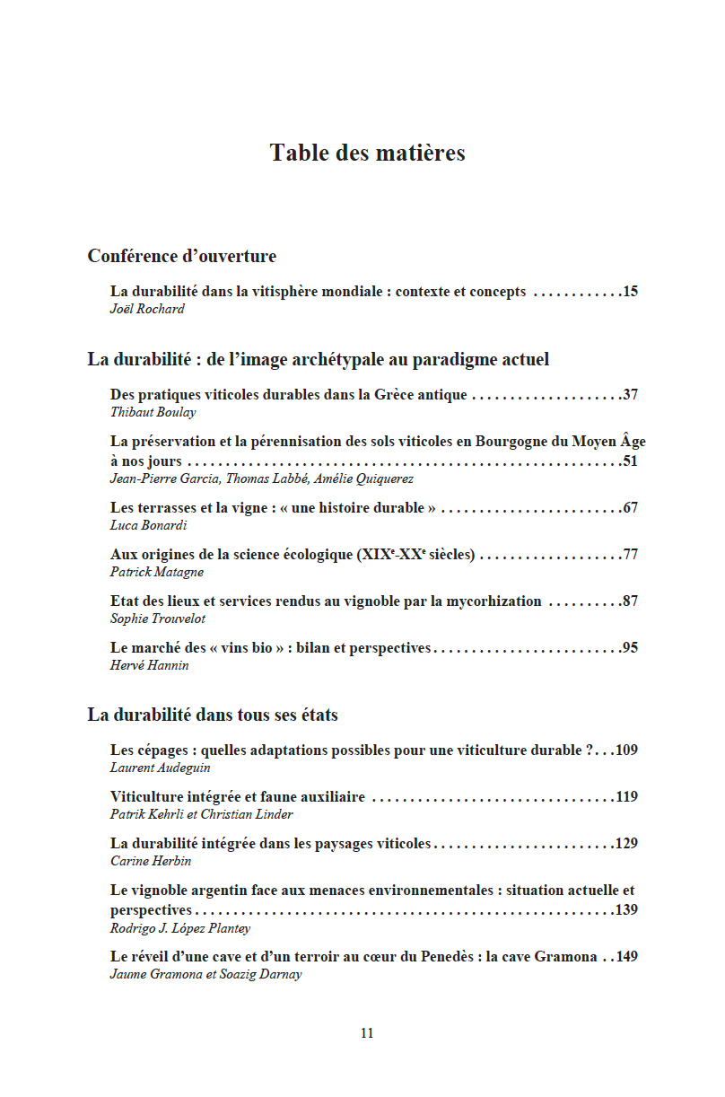 Rencontres du Clos-Vougeot – “What sustainability in vines and cellars?” (2017)