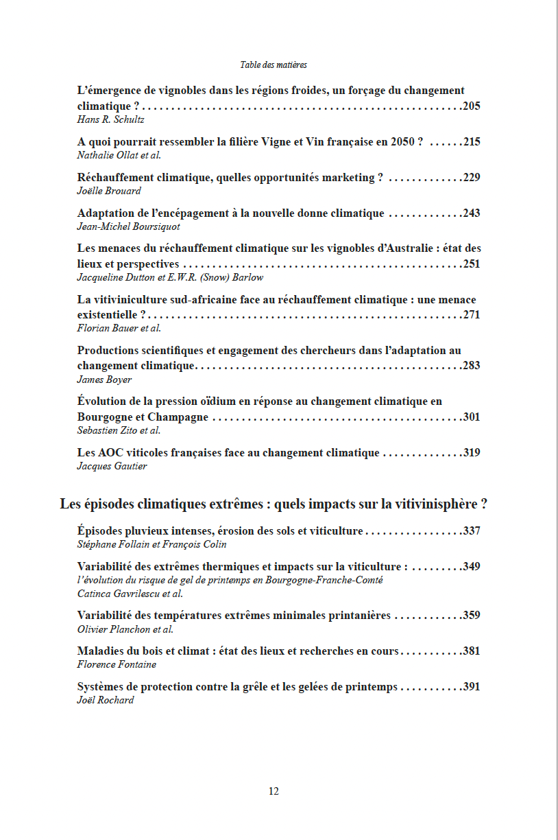 Rencontres du Clos-Vougeot – “Climate fluctuations and vineyards, from the Neolithic to the present: impacts, resilience and perspectives” (2019)