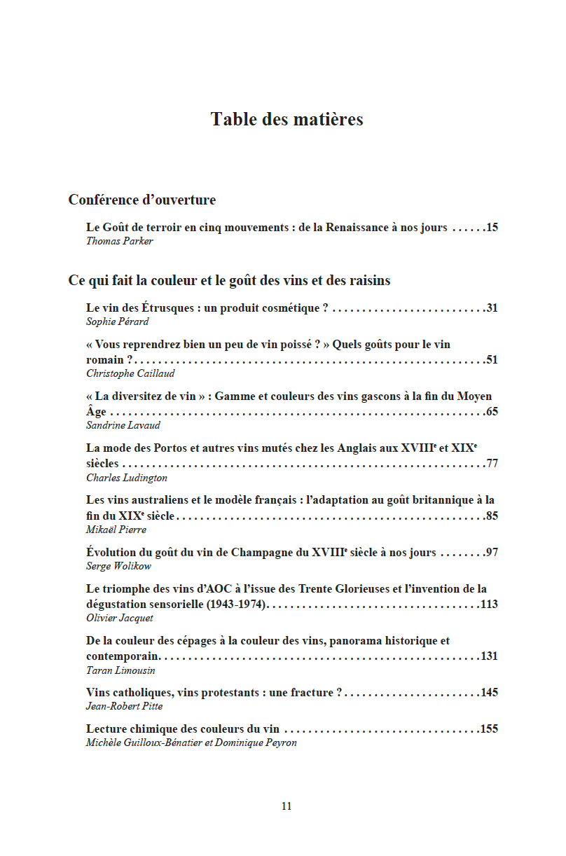 Rencontres du Clos-Vougeot – “Wines and grapes: tastes and colors” (2020)
