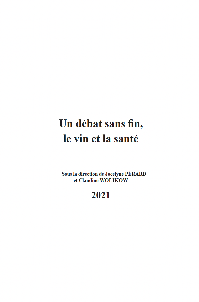 Rencontres du Clos-Vougeot – “An endless debate, wine and health” (2021)