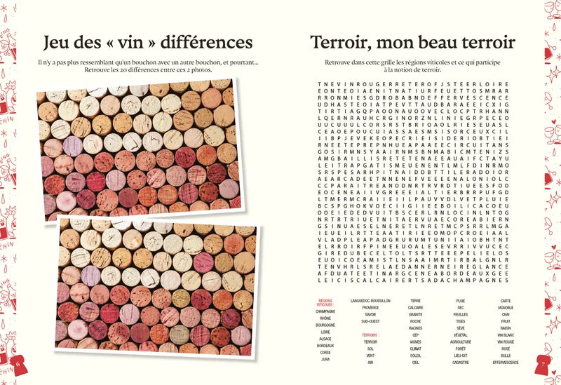 Le cahier de jeux du sommelier