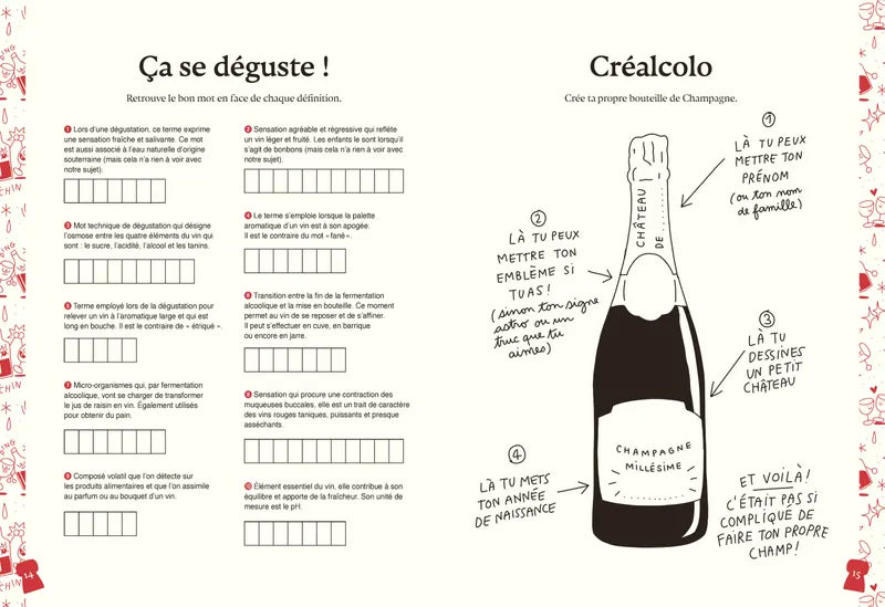 Le cahier de jeux du sommelier