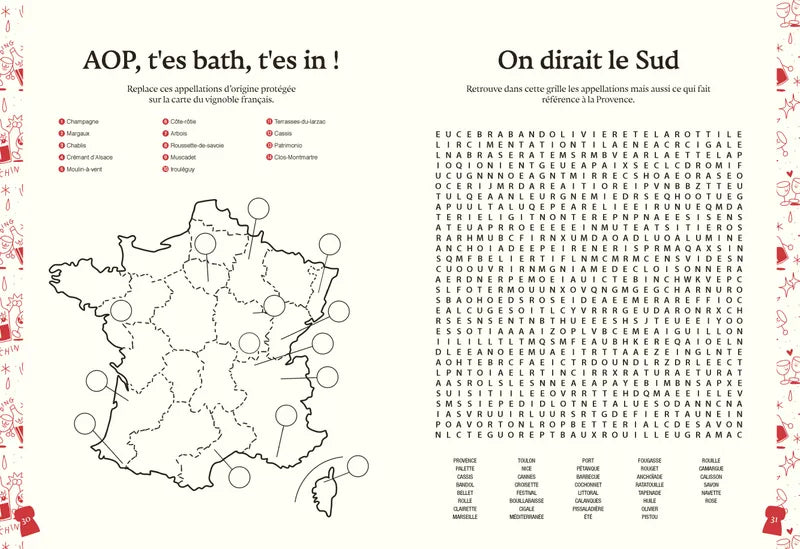 Le cahier de jeux du sommelier