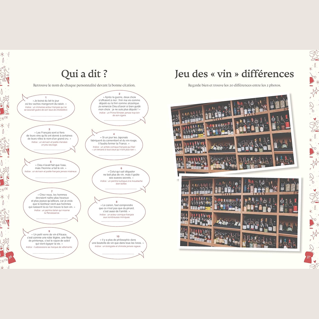 Le cahier de jeux du sommelier  - Nouvelle Édition!