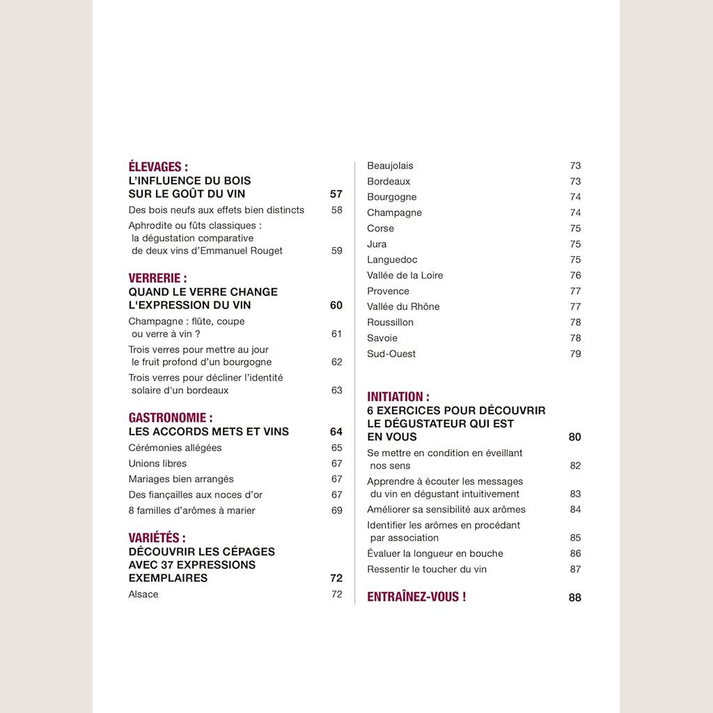 À l'école de la dégustation: Un guide clair et concret pour apprendre à déguster le vin et comprendre ses arômes.