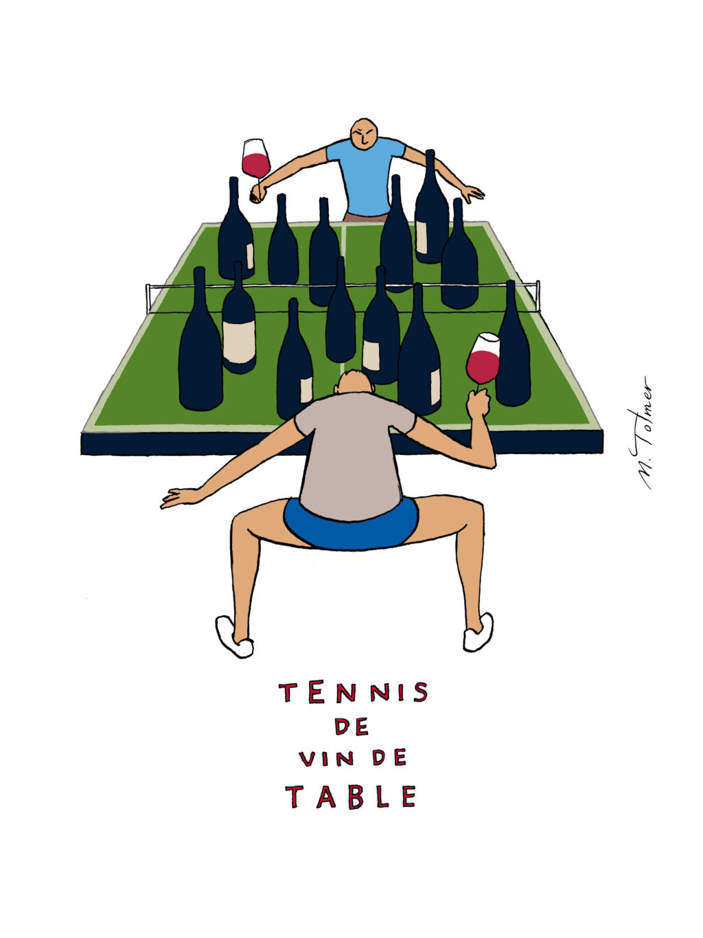 Table Wine Tennis 