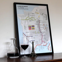 Charger l&#39;image dans la galerie, Carte des stations de métro des vins de France
