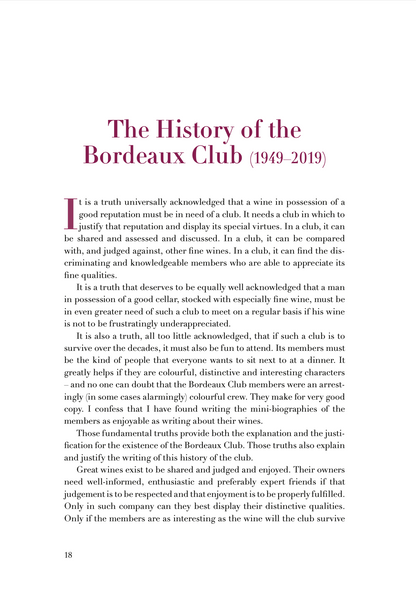 The Bordeaux Club: The Seventy-Year Story of Great Wines and the Friends Who Shared Them