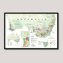 Load image into Gallery viewer, Wine map of Australia
