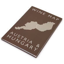 Load image into Gallery viewer, Wine map of Austria and Hungary, bookshelf edition
