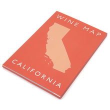 Load image into Gallery viewer, Wine map of California, bookshelf edition
