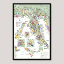 Load image into Gallery viewer, Wine map of Italy
