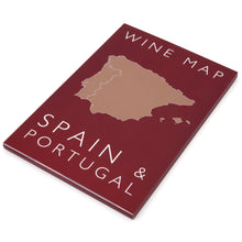 Load image into Gallery viewer, Wine map of Spain and Portugal, bookshelf edition

