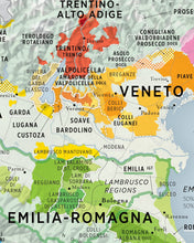 Charger l&#39;image dans la galerie, Carte des régions viticoles d&#39;Italie
