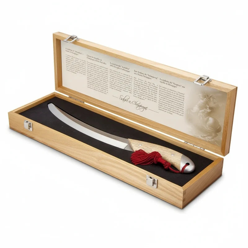 Pulltex - Sabre à Champagne et étuit en Chêne